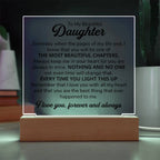 To My Daughter – Chapters – Square Plaque