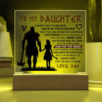 To My Daughter – Viking – Square Acrylic Plaque