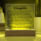 To My Daughter – Chapters – Square Plaque