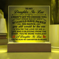 To My Daughter-in-Law – Honor – Square Acrylic Plaque