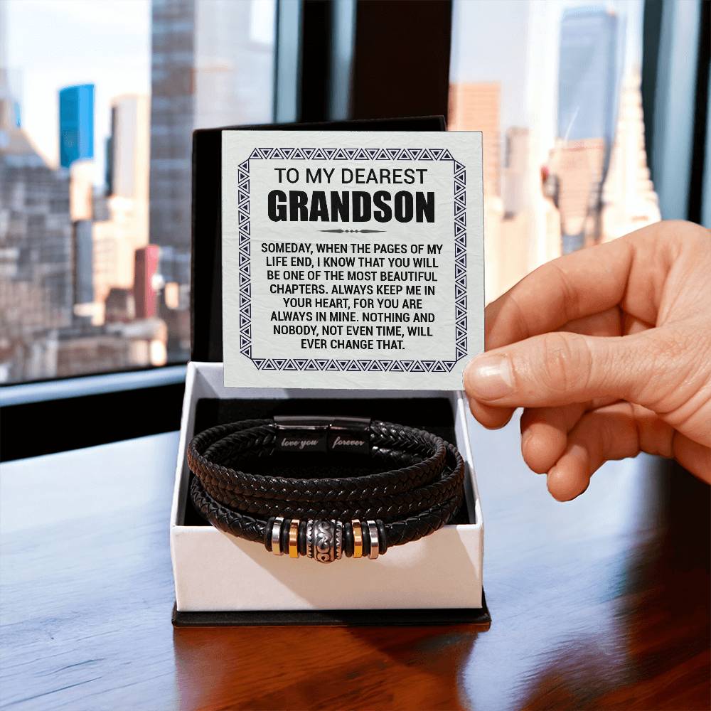 Love You Forever To My Grandson Bracelet Pages Of My Life