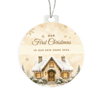 In Our New Home Ornament 2026 – First Christmas New Home Acrylic Christmas Keepsake