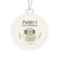 Puppy's First Christmas Ornament 2026 – Dog Acrylic Christmas Keepsake