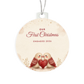 Engaged Ornament 2026 – Our First Christmas Engaged Lovebirds Acrylic Christmas Keepsake