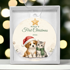 Kitty's First Christmas Ornament 2026 – Cat Acrylic Christmas Keepsake