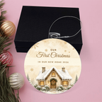 In Our New Home Ornament 2026 – First Christmas New Home Acrylic Christmas Keepsake