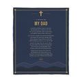 Dad Prayer Blanket – 50x60 Christian Gift Throw