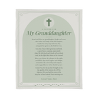 Granddaughter Prayer Blanket – 50x60 Christian Gift Throw