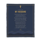 Husband Prayer Blanket – 50x60 Christian Gift Throw