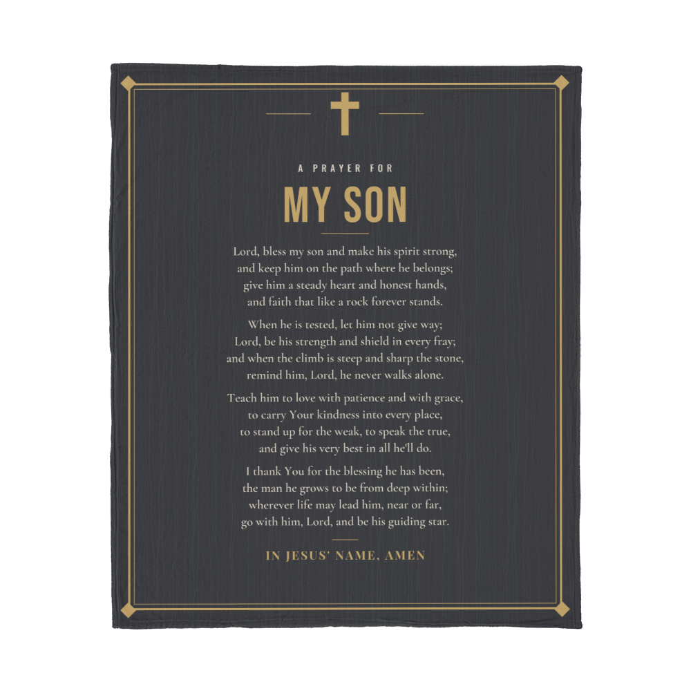 Son Prayer Blanket – 50x60 Christian Gift Throw
