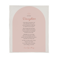 Daughter Poem Blanket – Modern 50x60 Gift Throw