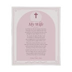 Wife Prayer Blanket – 50x60 Christian Gift Throw