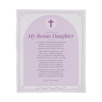 Bonus Daughter Prayer Blanket – 50x60 Christian Gift Throw