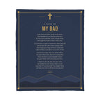 Dad Prayer Blanket – 50x60 Christian Gift Throw