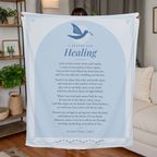 Healing Prayer Blanket – 50x60 Christian Gift Throw