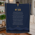Dad Prayer Blanket – 50x60 Christian Gift Throw