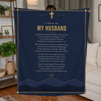 Husband Prayer Blanket – 50x60 Christian Gift Throw