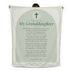 Granddaughter Prayer Blanket – 50x60 Christian Gift Throw