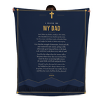 Dad Prayer Blanket – 50x60 Christian Gift Throw
