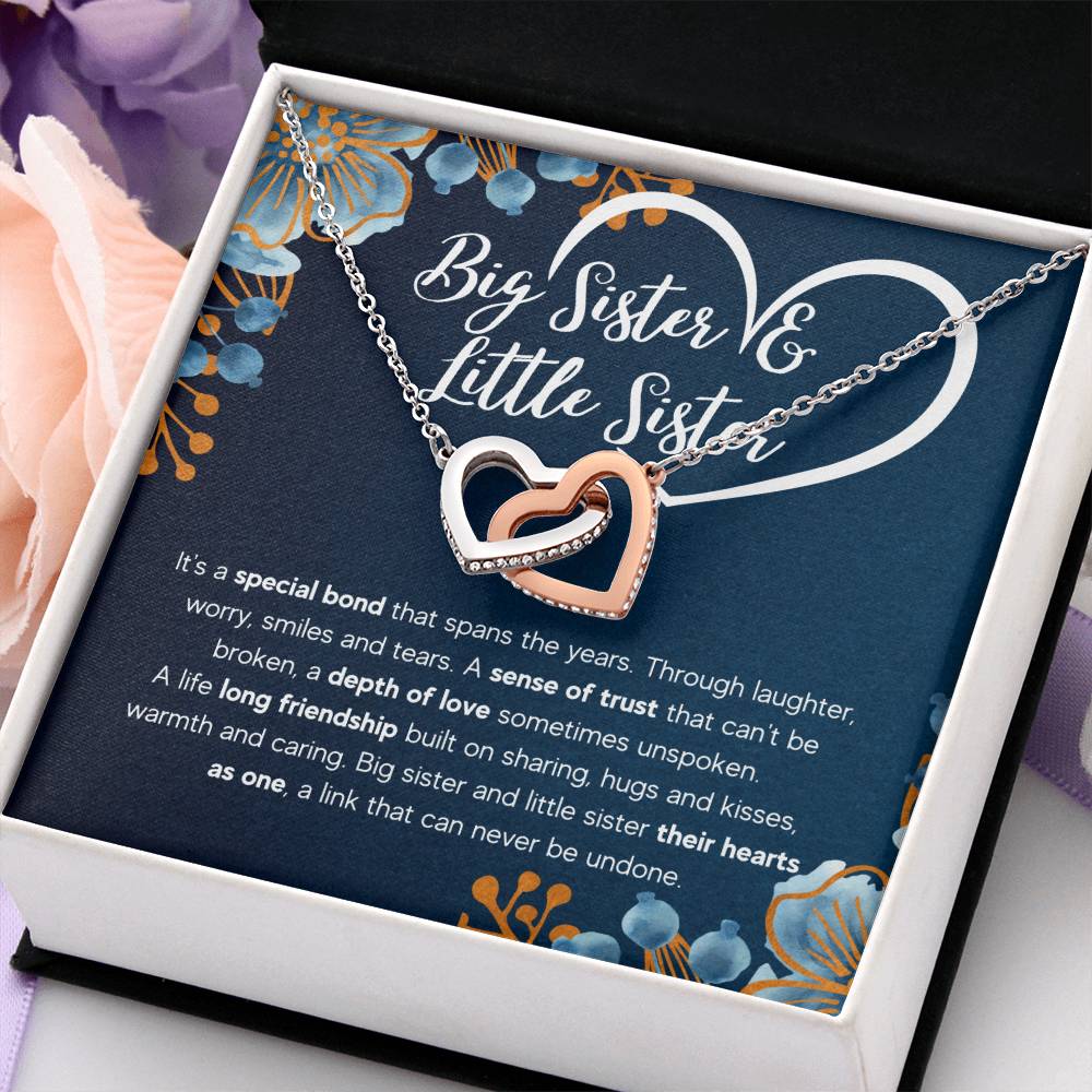 To My Sister – Bond – Interlocking Necklace Gift Set