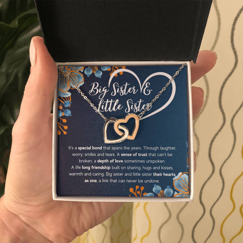To My Sister – Bond – Interlocking Necklace Gift Set