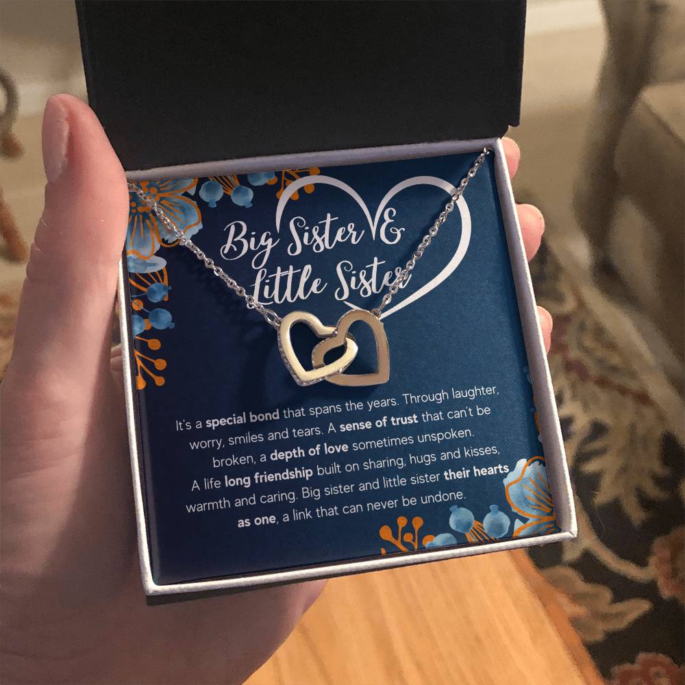 To My Sister – Bond – Interlocking Necklace Gift Set