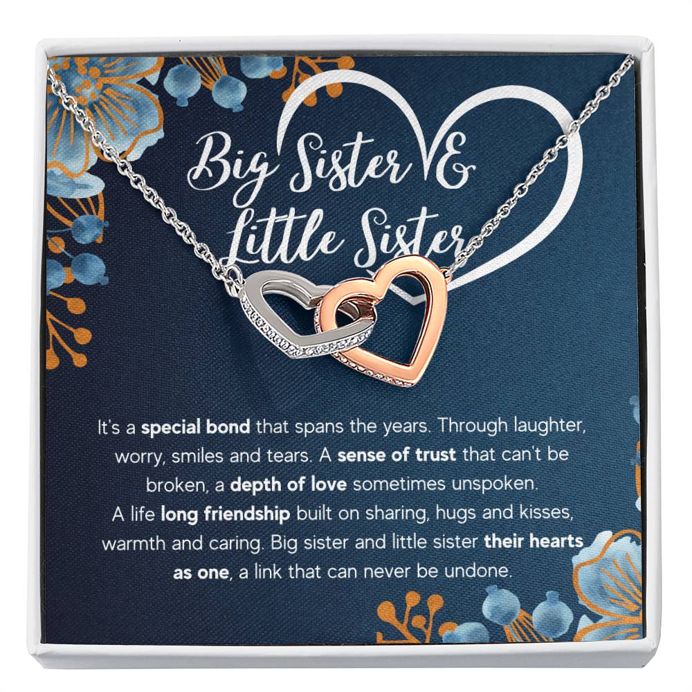 To My Sister – Bond – Interlocking Necklace Gift Set