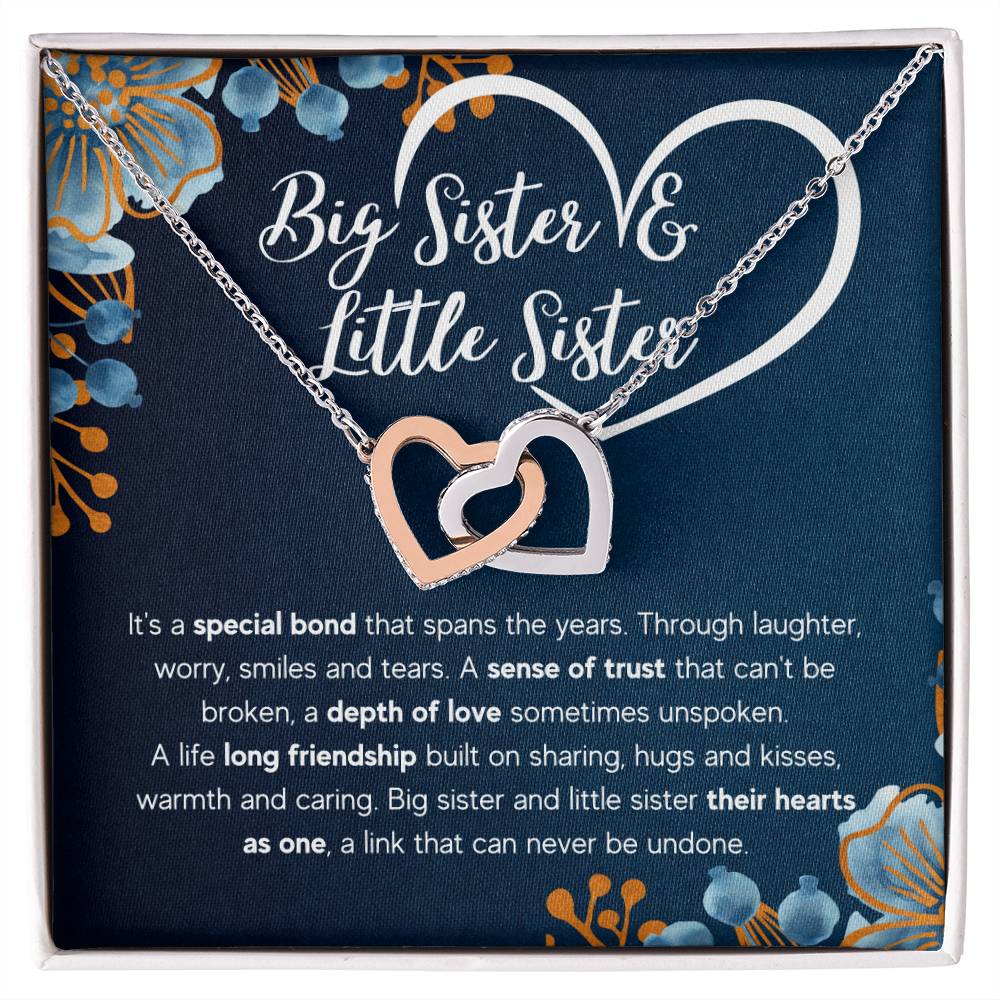 To My Sister – Bond – Interlocking Necklace Gift Set