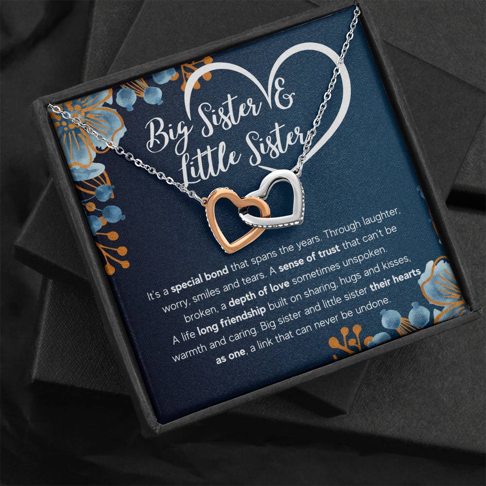 To My Sister – Bond – Interlocking Necklace Gift Set