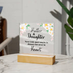 To My Daughter – Distance – Square Acrylic Plaque