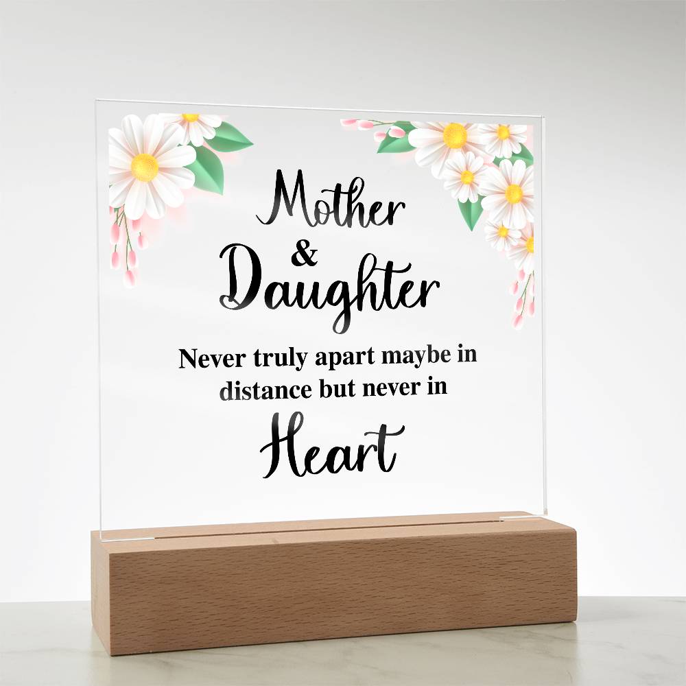 To My Daughter – Distance – Square Acrylic Plaque