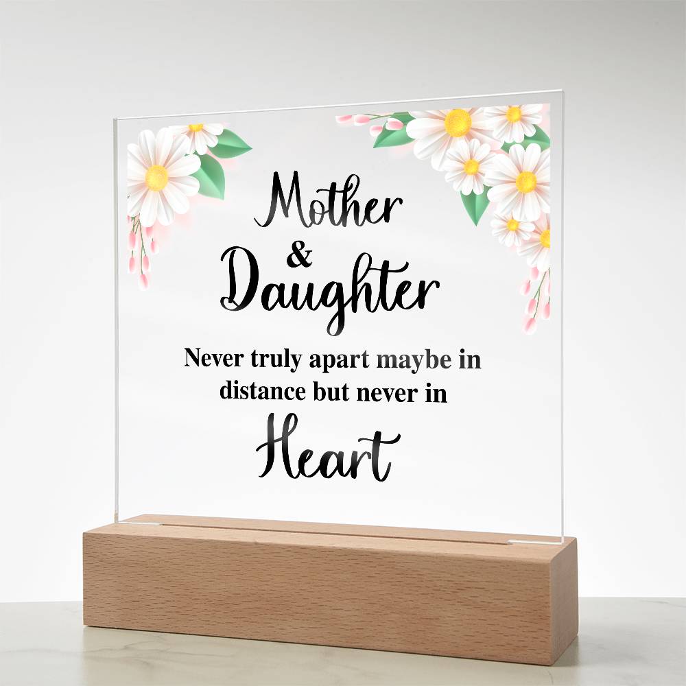 To My Daughter – Distance – Square Acrylic Plaque