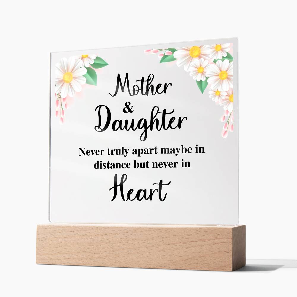 To My Daughter – Distance – Square Acrylic Plaque