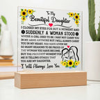 To My Daughter – Square Acrylic Plaque
