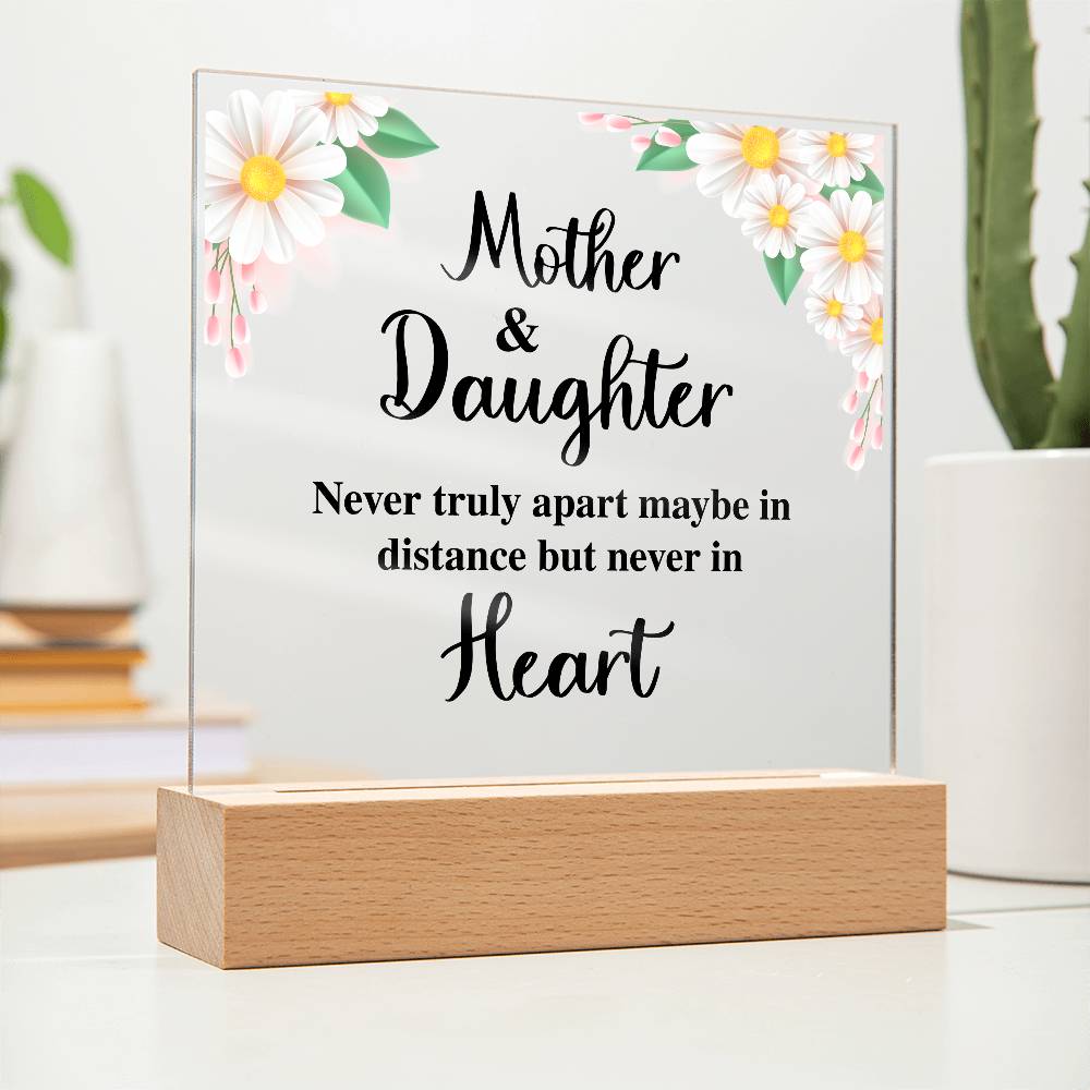 To My Daughter – Distance – Square Acrylic Plaque
