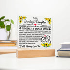 To My Daughter – Square Acrylic Plaque