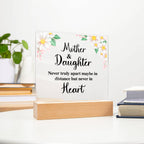 To My Daughter – Distance – Square Acrylic Plaque