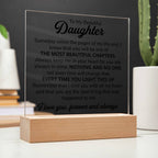 To My Daughter – Chapters – Square Plaque