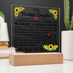 To My Daughter – Square Acrylic Plaque