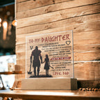 To My Daughter – Viking – Square Acrylic Plaque