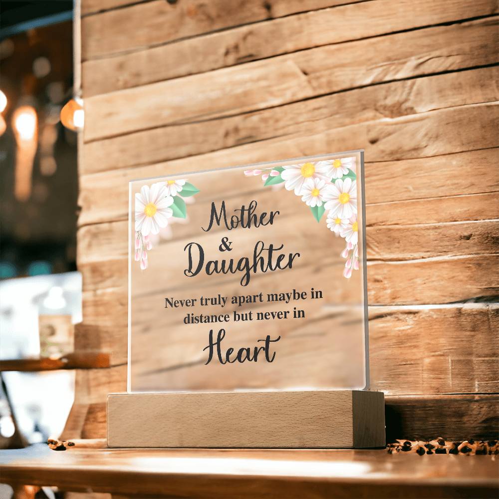 To My Daughter – Distance – Square Acrylic Plaque