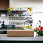 To My Daughter – Square Acrylic Plaque
