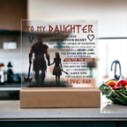 To My Daughter – Viking – Square Acrylic Plaque