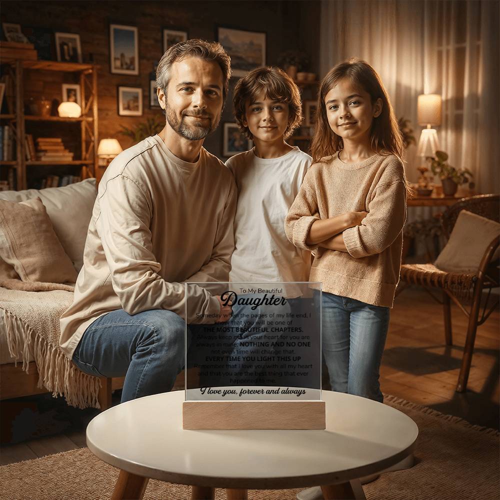 To My Daughter – Chapters – Square Plaque