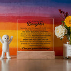 To My Daughter – Chapters – Square Plaque