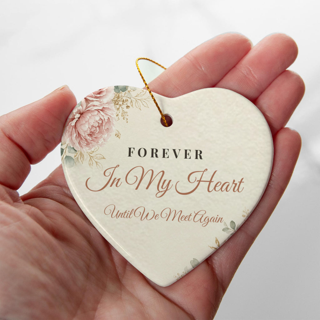 Memorial Christmas Ornament – Ceramic Heart