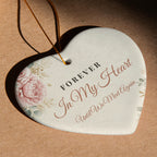 Memorial Christmas Ornament – Ceramic Heart