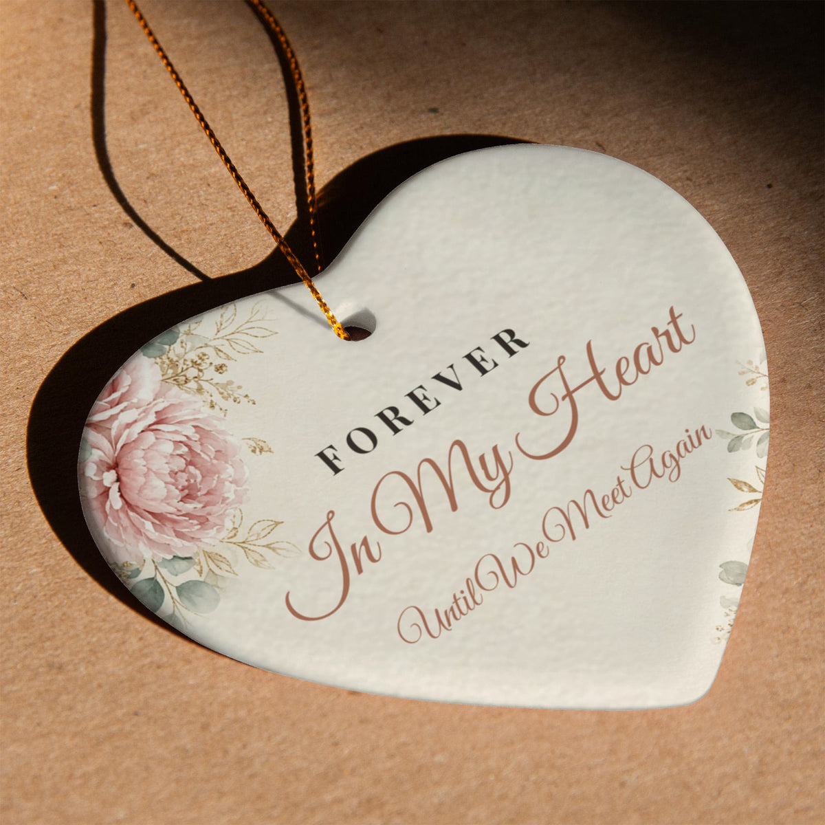 Memorial Christmas Ornament – Ceramic Heart