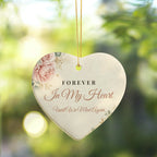 Memorial Christmas Ornament – Ceramic Heart