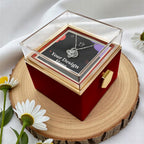 I'm Sorry Gifts For Her - Love Knot with Rotating Rose Gift Box